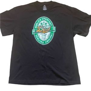 Worlds Greatest Dad Tee Men’s XL Size 46/48 Beer Logo NWOT